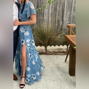 Floral long dress from Lulus!